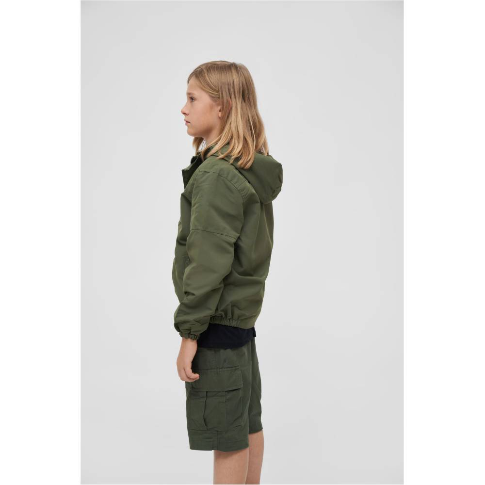 Brandit - Summer frontzip Veste coupevent enfant - Vert